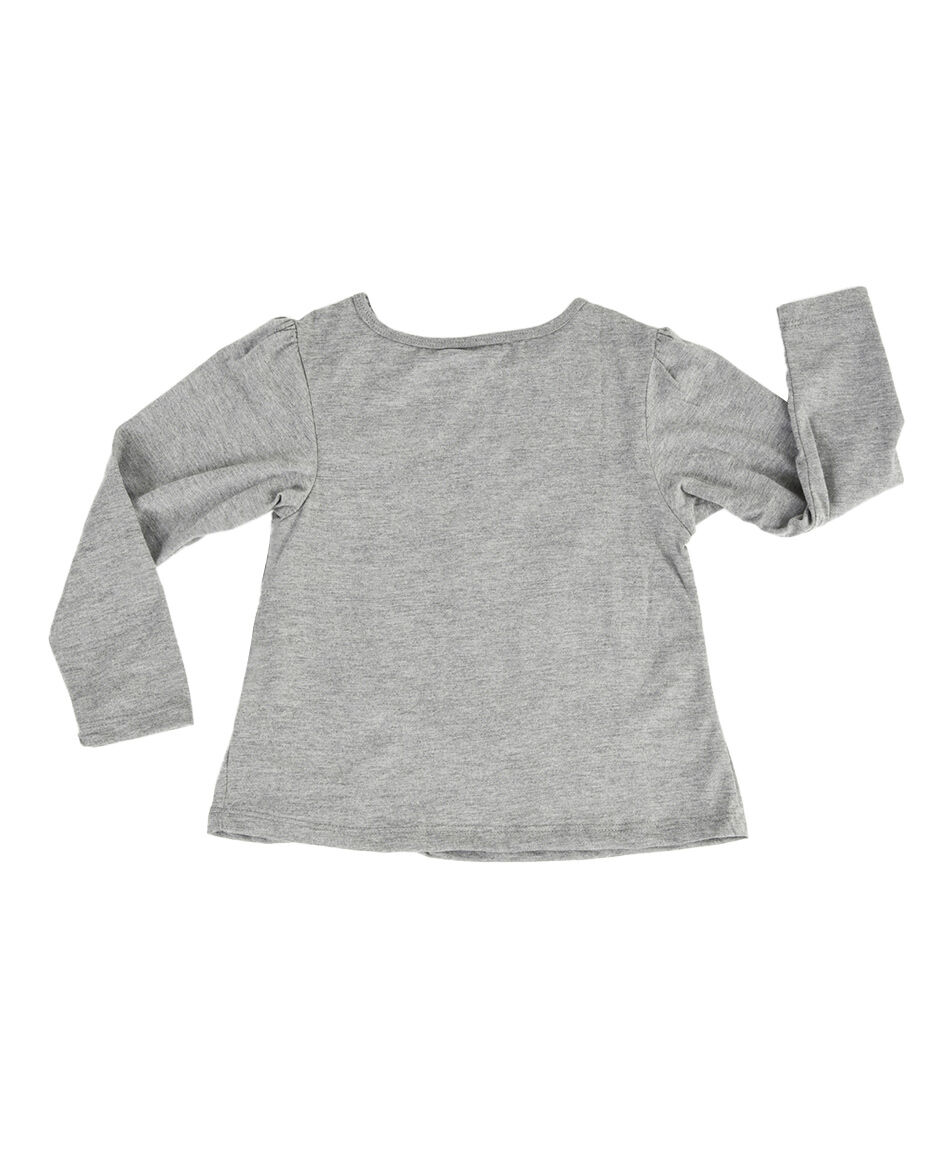 Polera beb&eacute; gatito manga larga