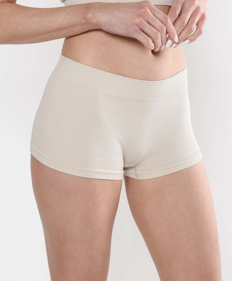 Boxer mujer seamless acanalado