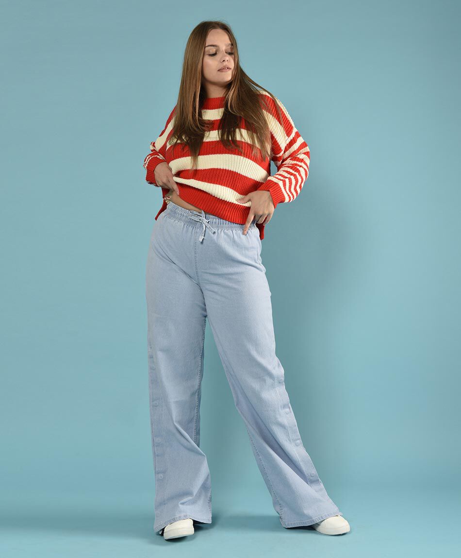 Jeans tiro alto