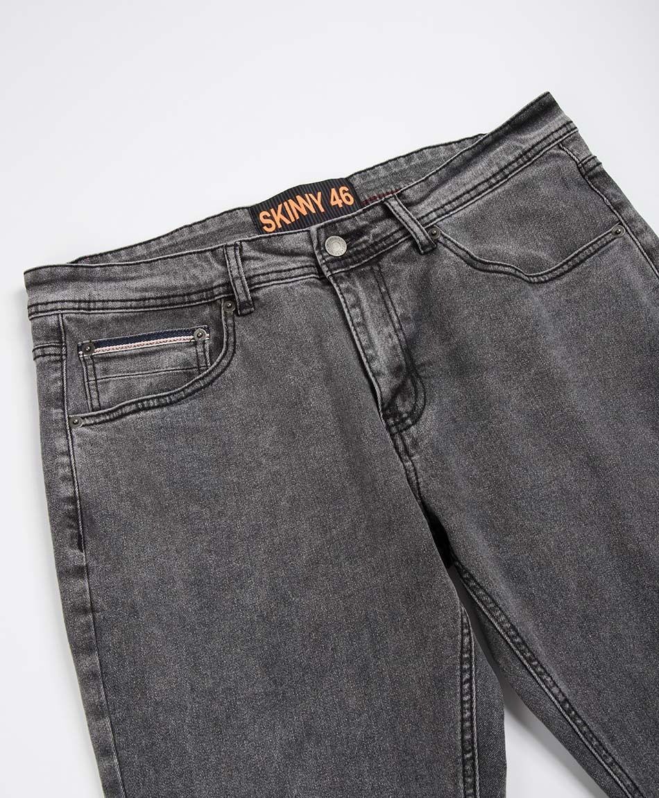 Jeans hombre skinny gris