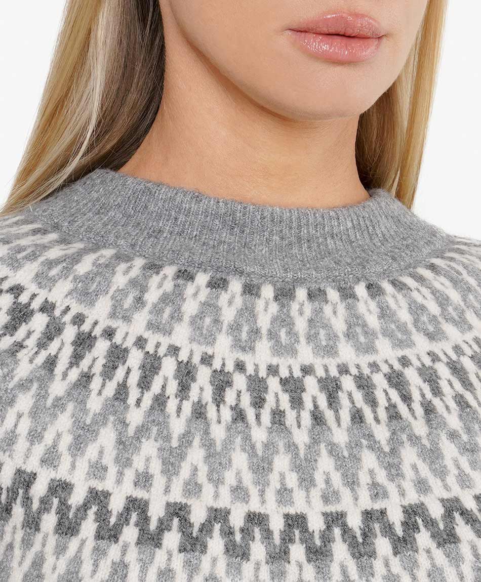 Sweater mujer n&oacute;rdico gris