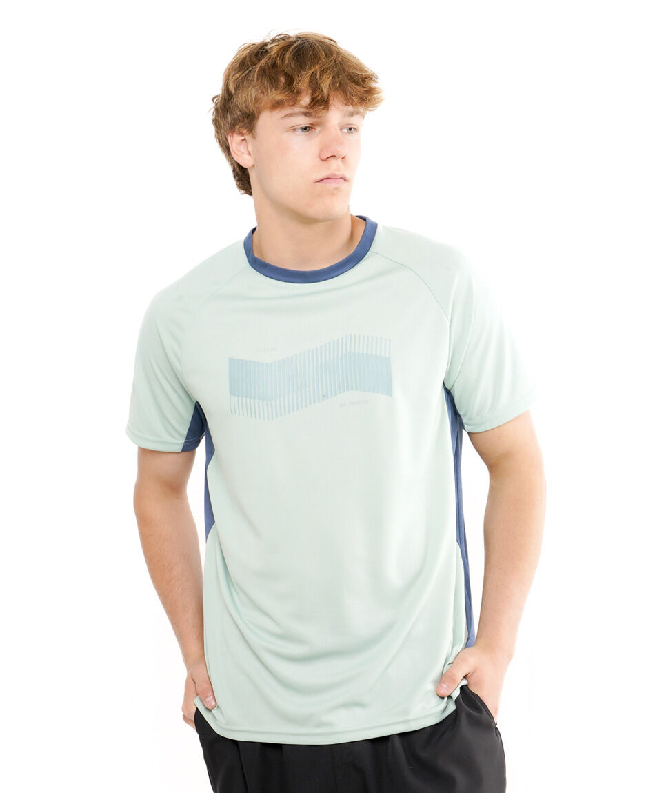 Remera deportiva hombre bicolor