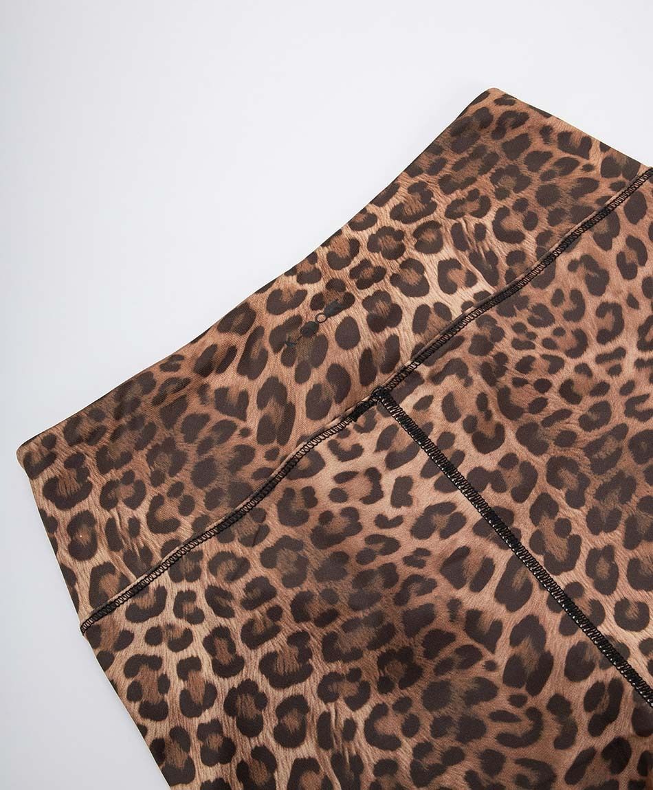 Calza deportiva mujer animal print brown