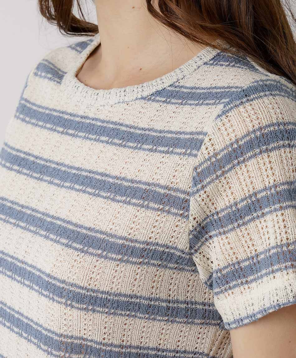Tejido mujer Remera lineas