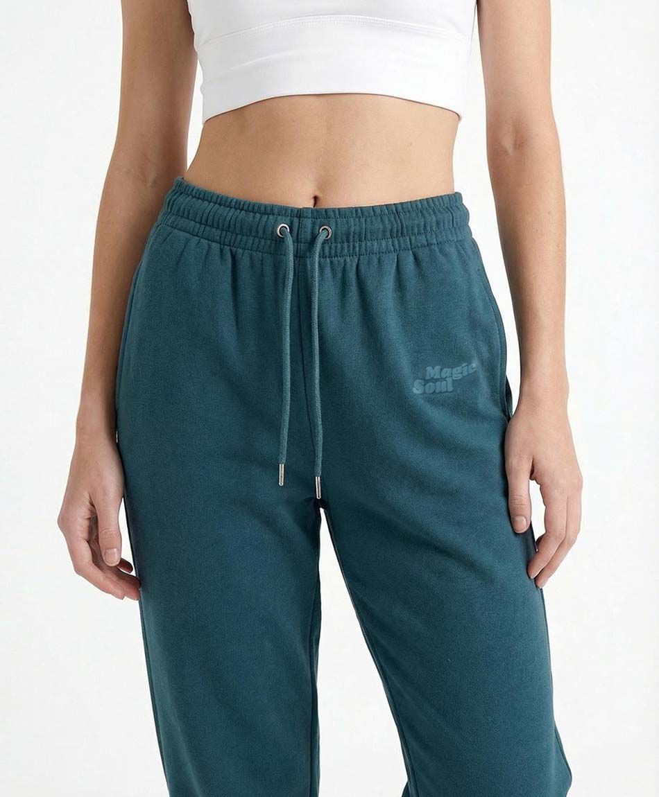 Pantal&oacute;n deportivo mujer jogger turquesa