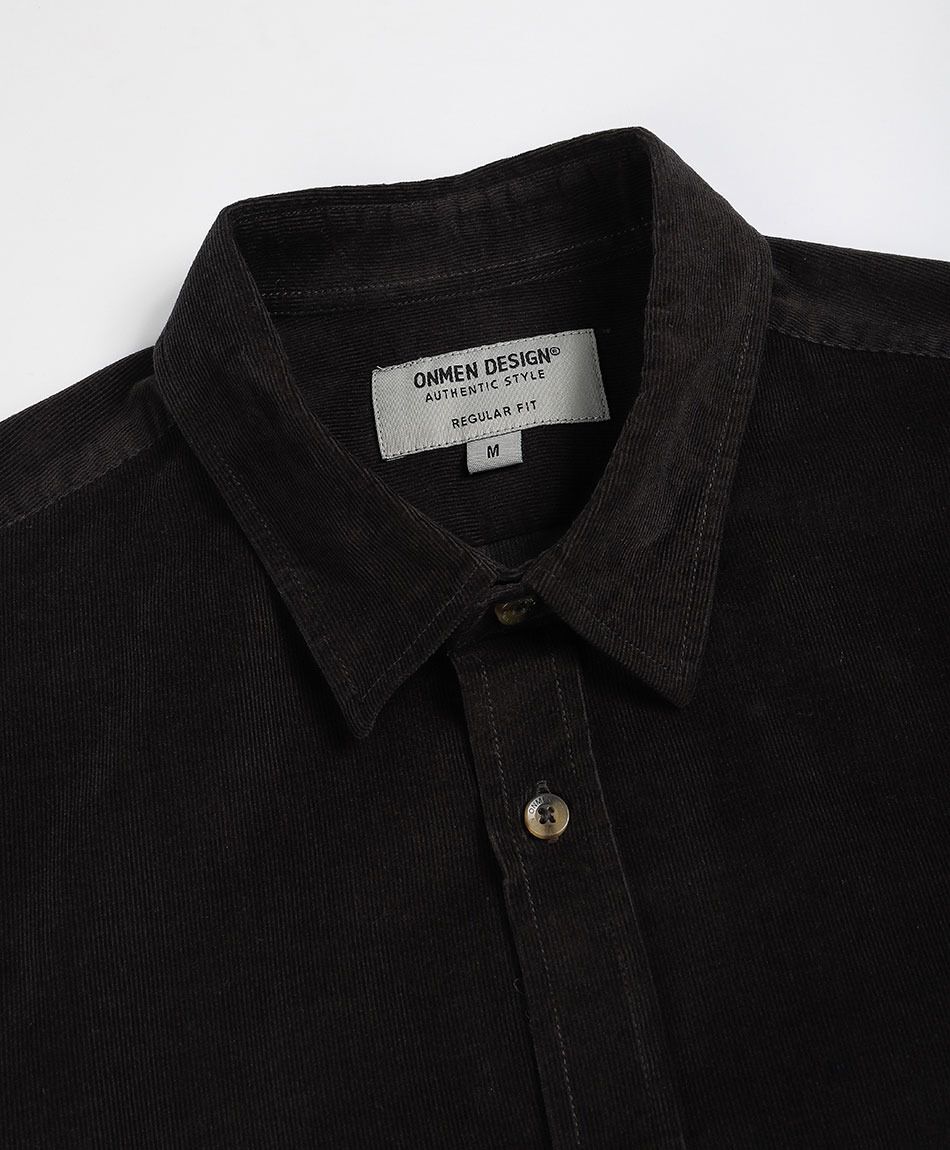 Camisa hombre b&aacute;sica corderoy