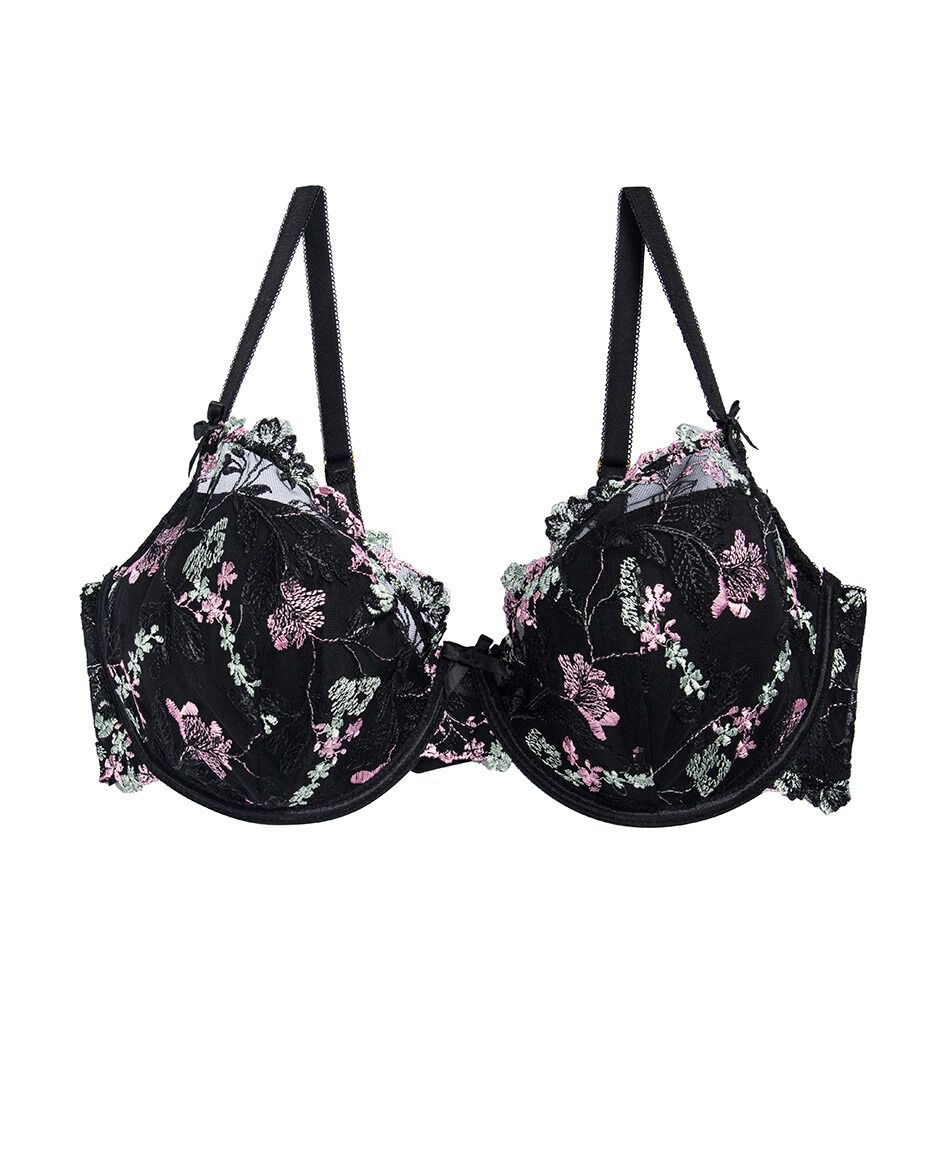 Corpi&ntilde;o mujer mesh mix flores