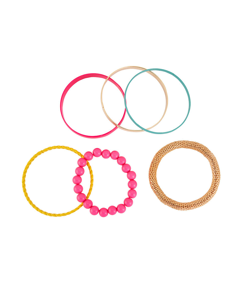Set 6 pulseras colores