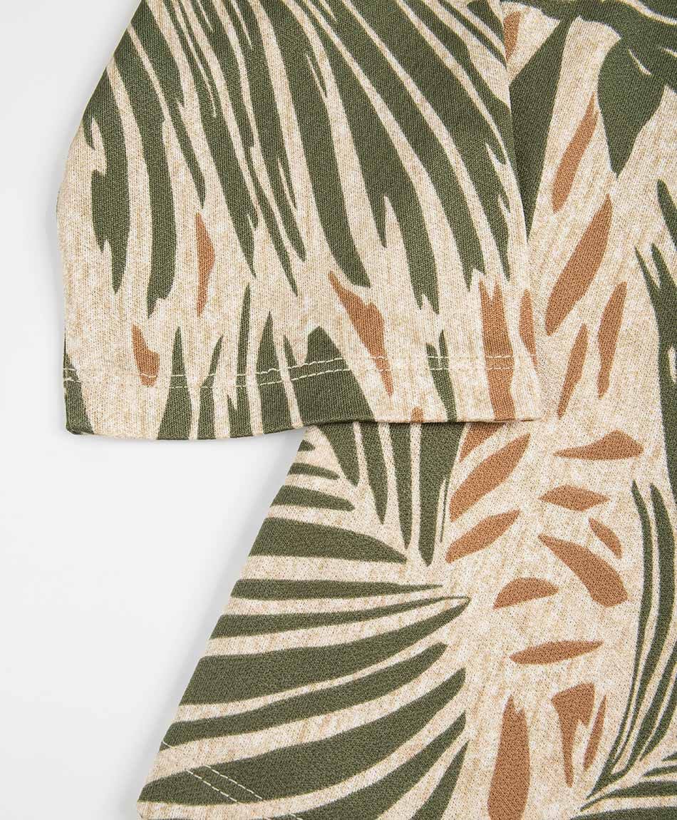 Remera mujer estampada mao verde