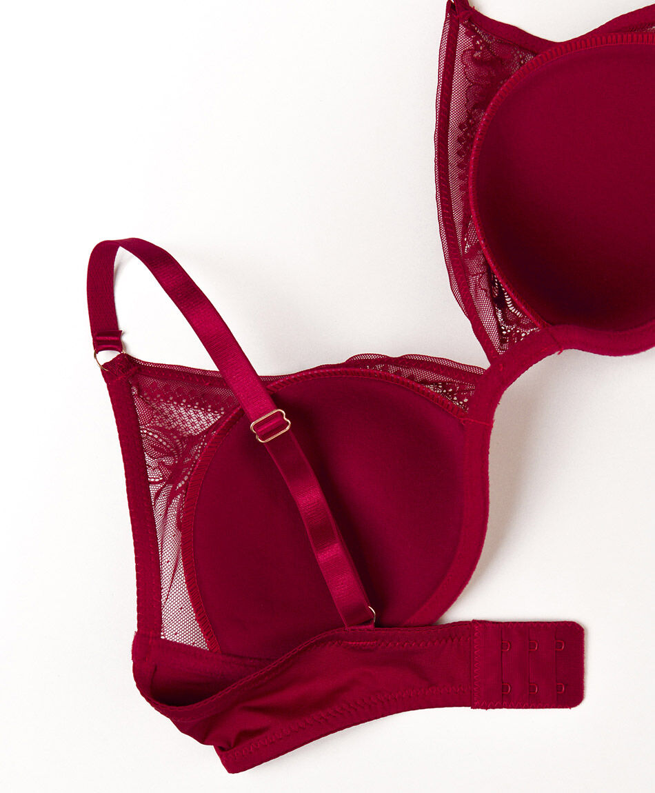 Corpi&ntilde;o mujer media copa encajes