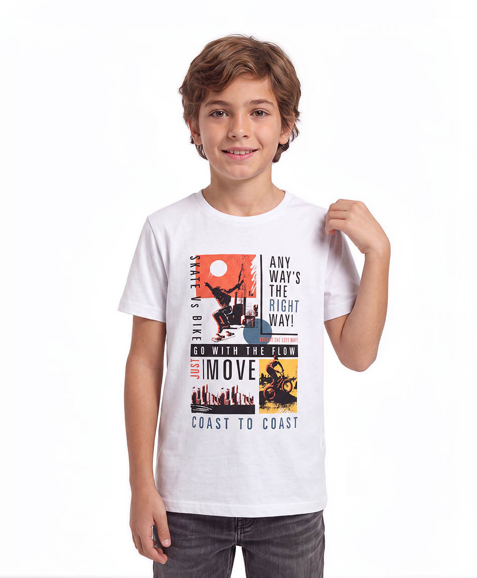 Polera ni&ntilde;o skate bicicleta