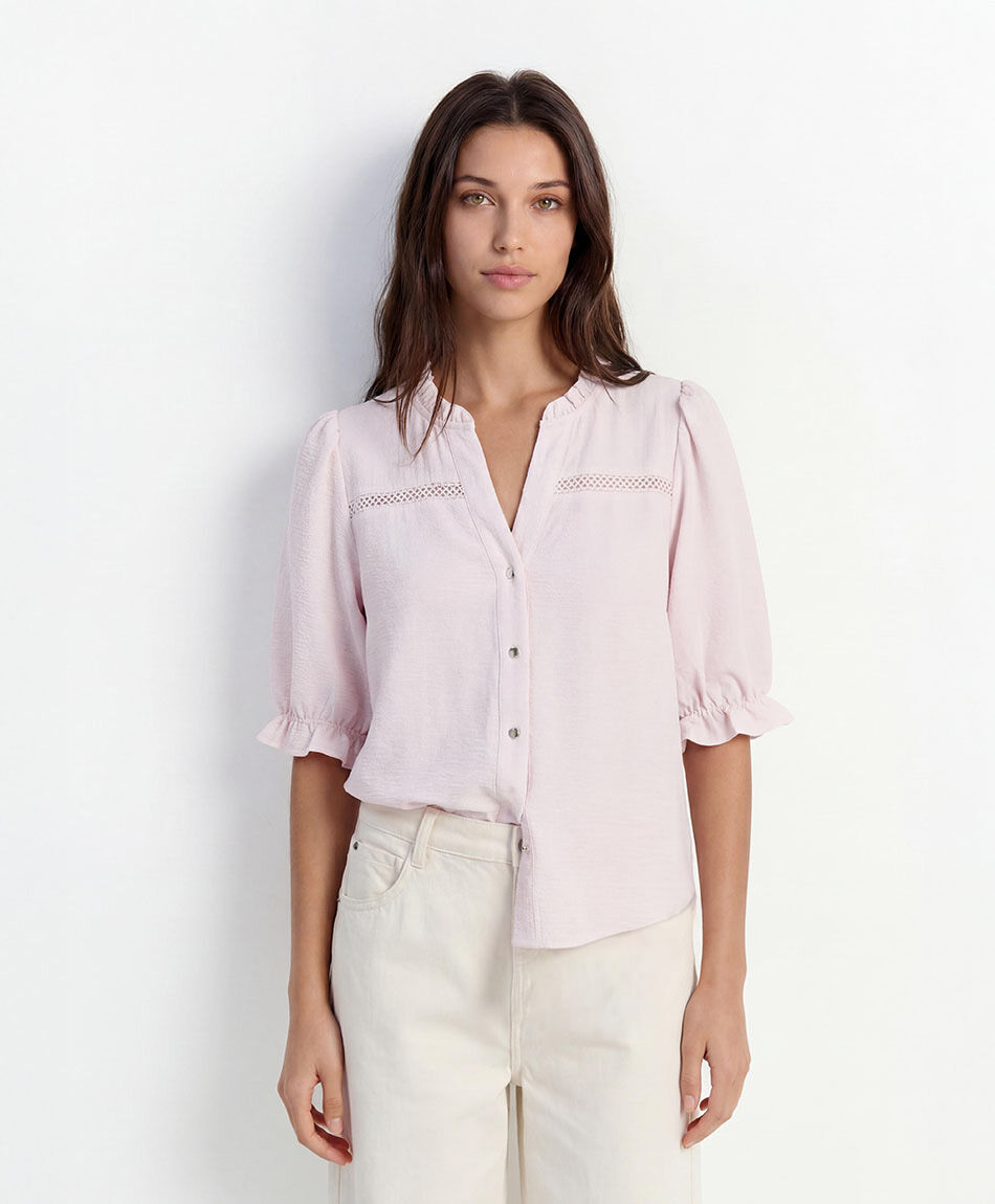 Camisa mujer cuello vuelitos