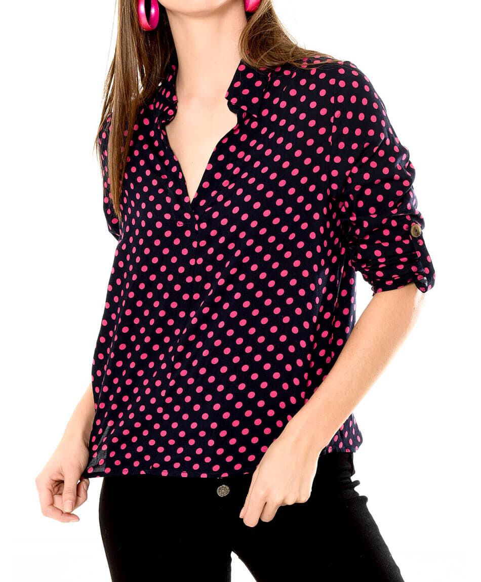 Blusa estampada lunares