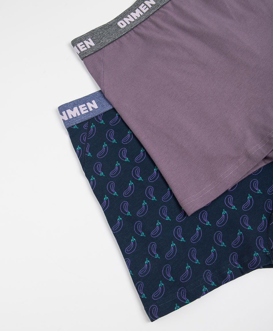 Pack 2 boxer hombre print