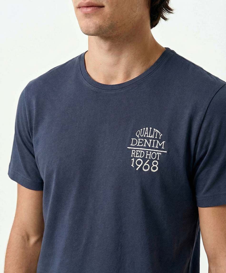 Remera hombre estampado blue 1968