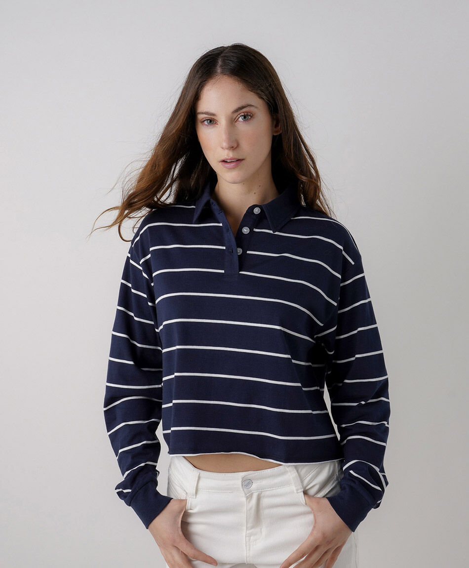 Buzo mujer lineas polo