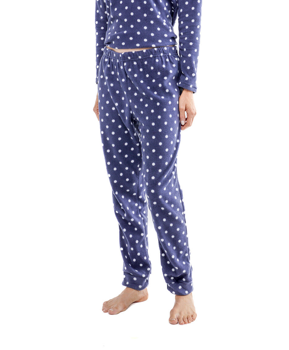 Pijama mujer micropolar puntos