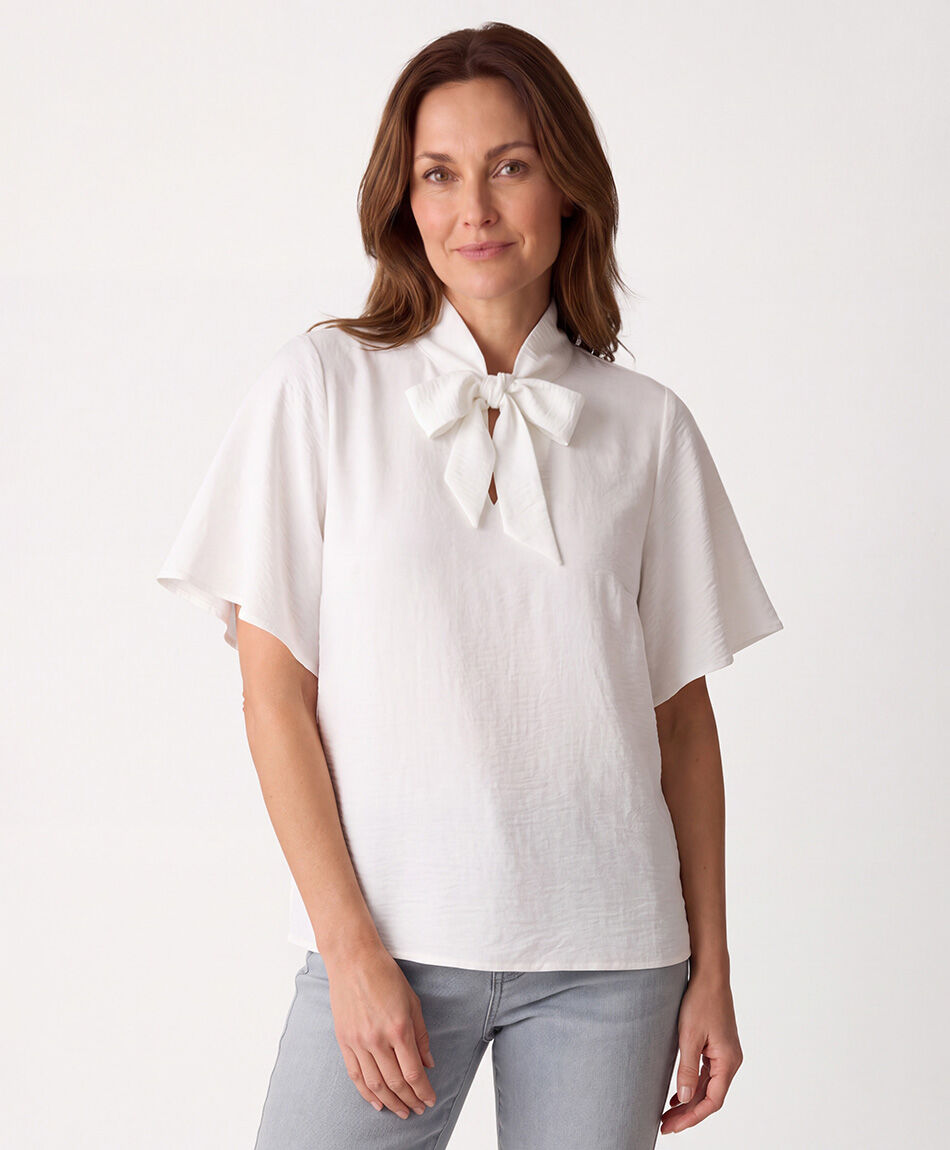Camisa mujer lazo al cuello