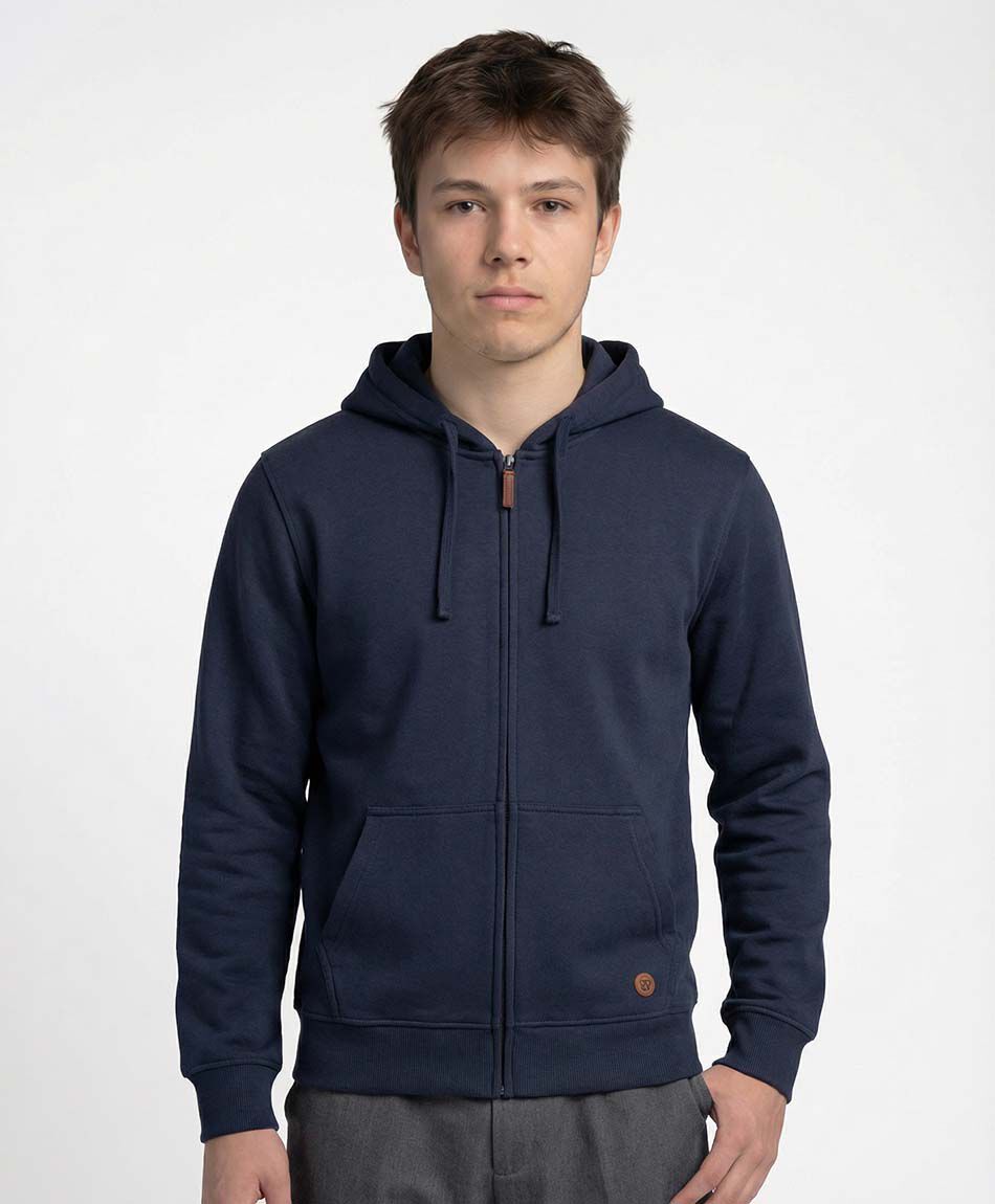 Buzo escolar full zipper b&aacute;sico