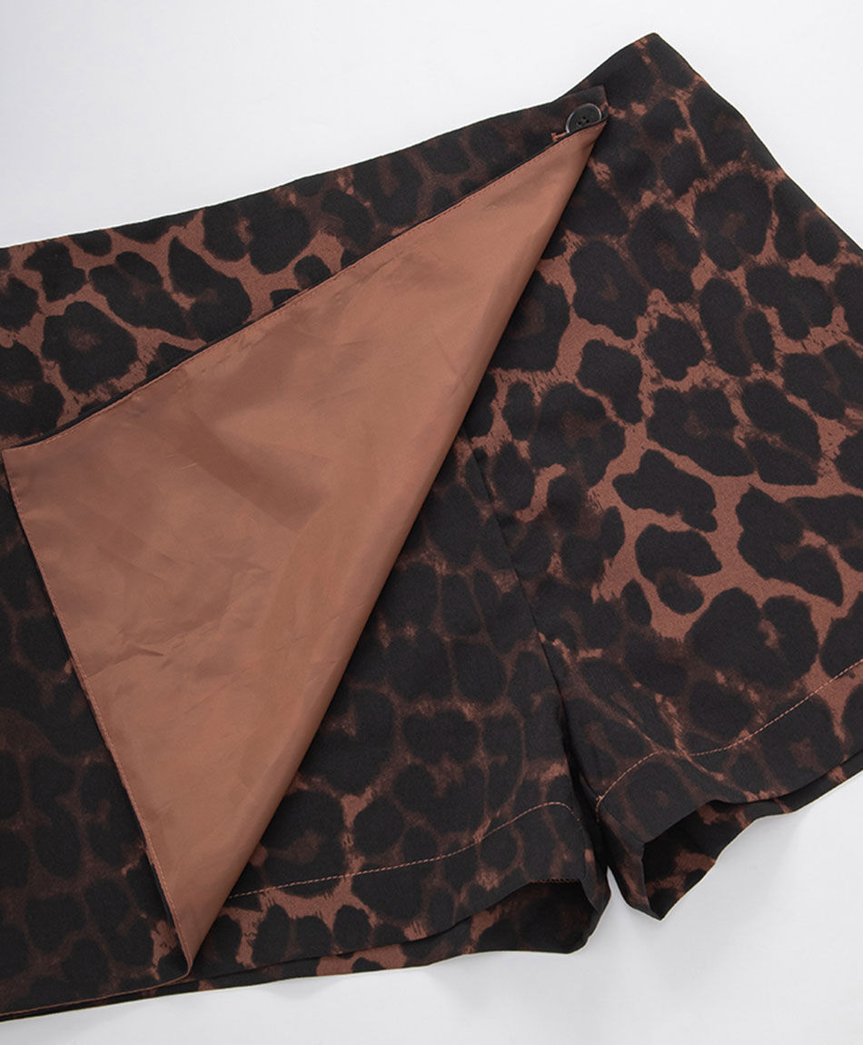 Pollera mujer short animal print