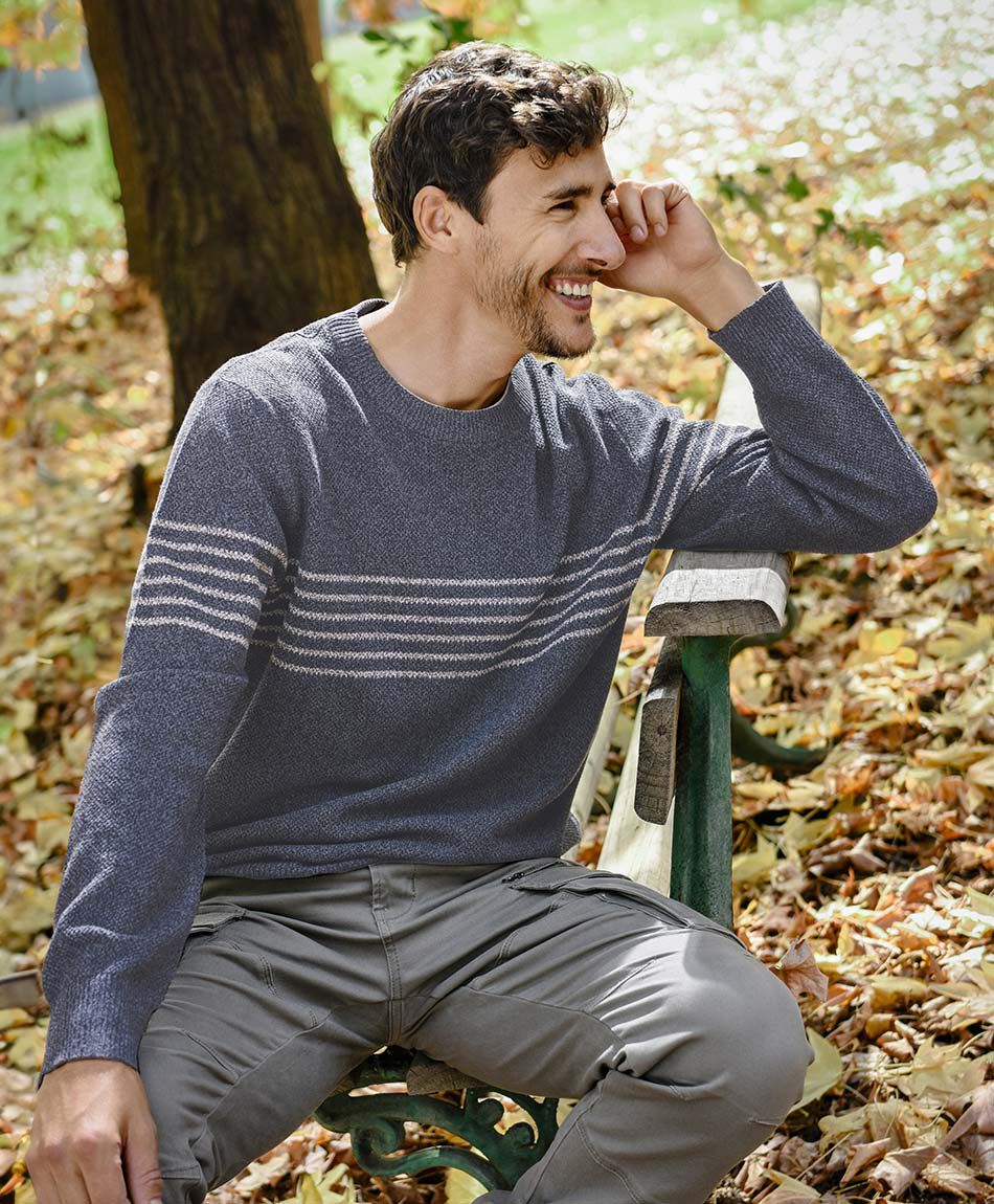 Sweater hombre rayas