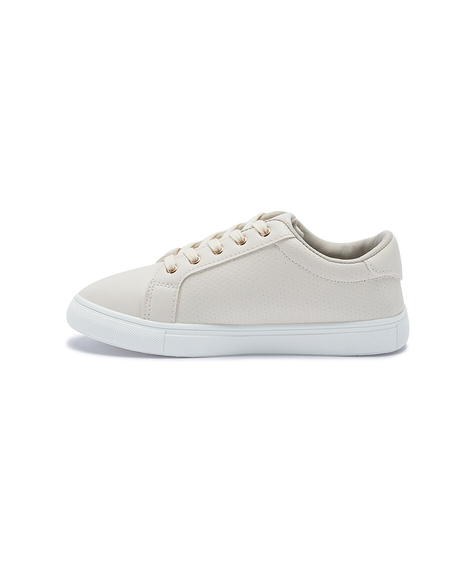 Zapatilla mujer basica beige