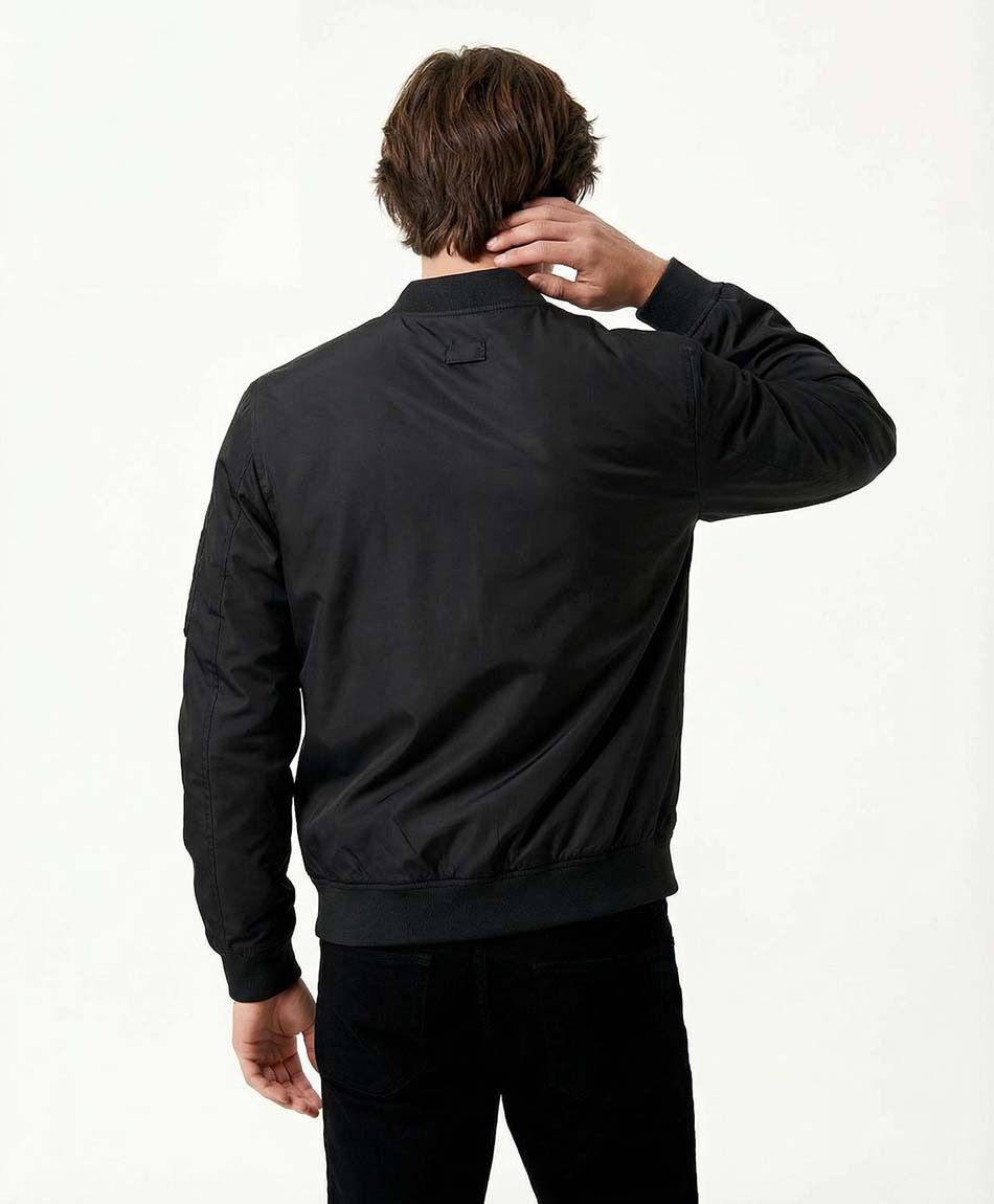 Campera hombre bomber lisa