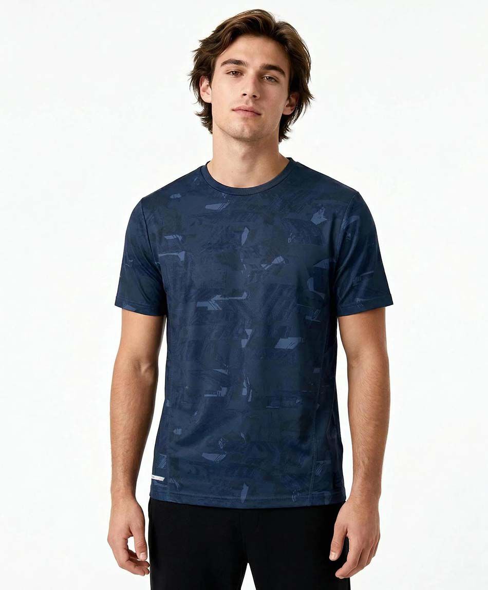Remera deportiva hombre space blue