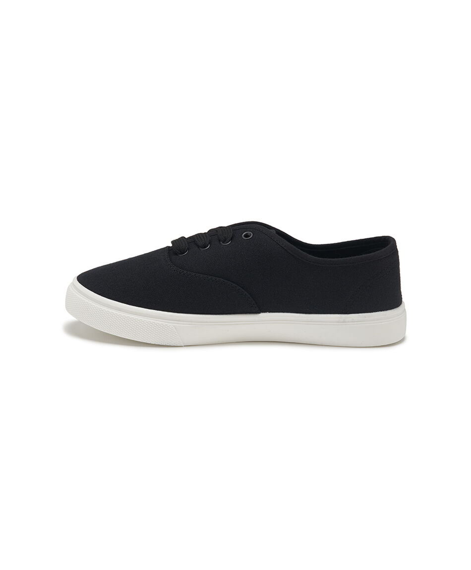 Zapatilla mujer lona negra
