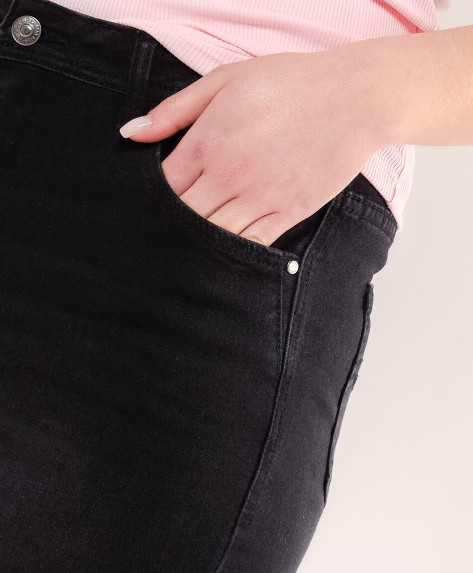 Jeans mujer capri black