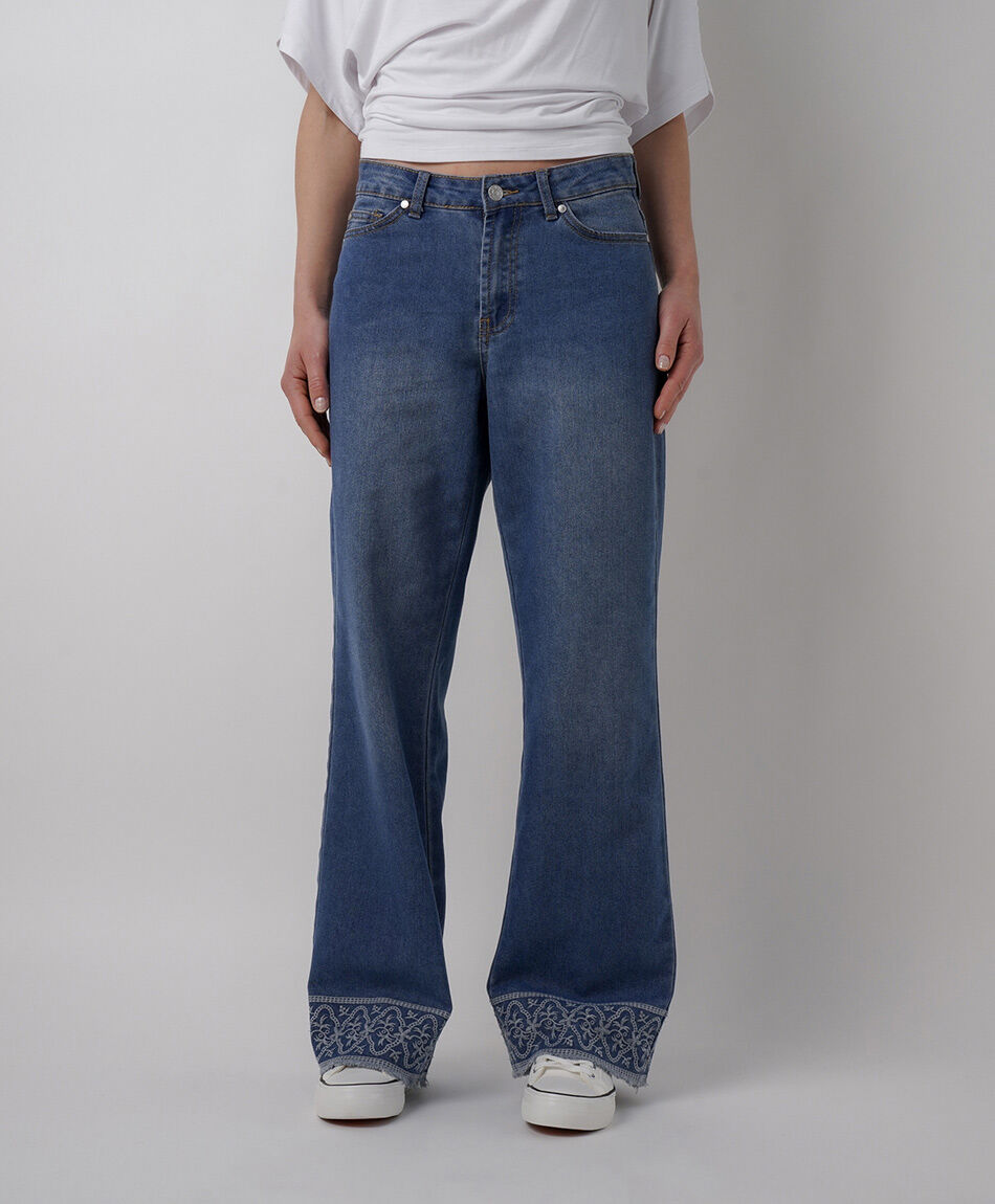 Jeans mujer wide leg