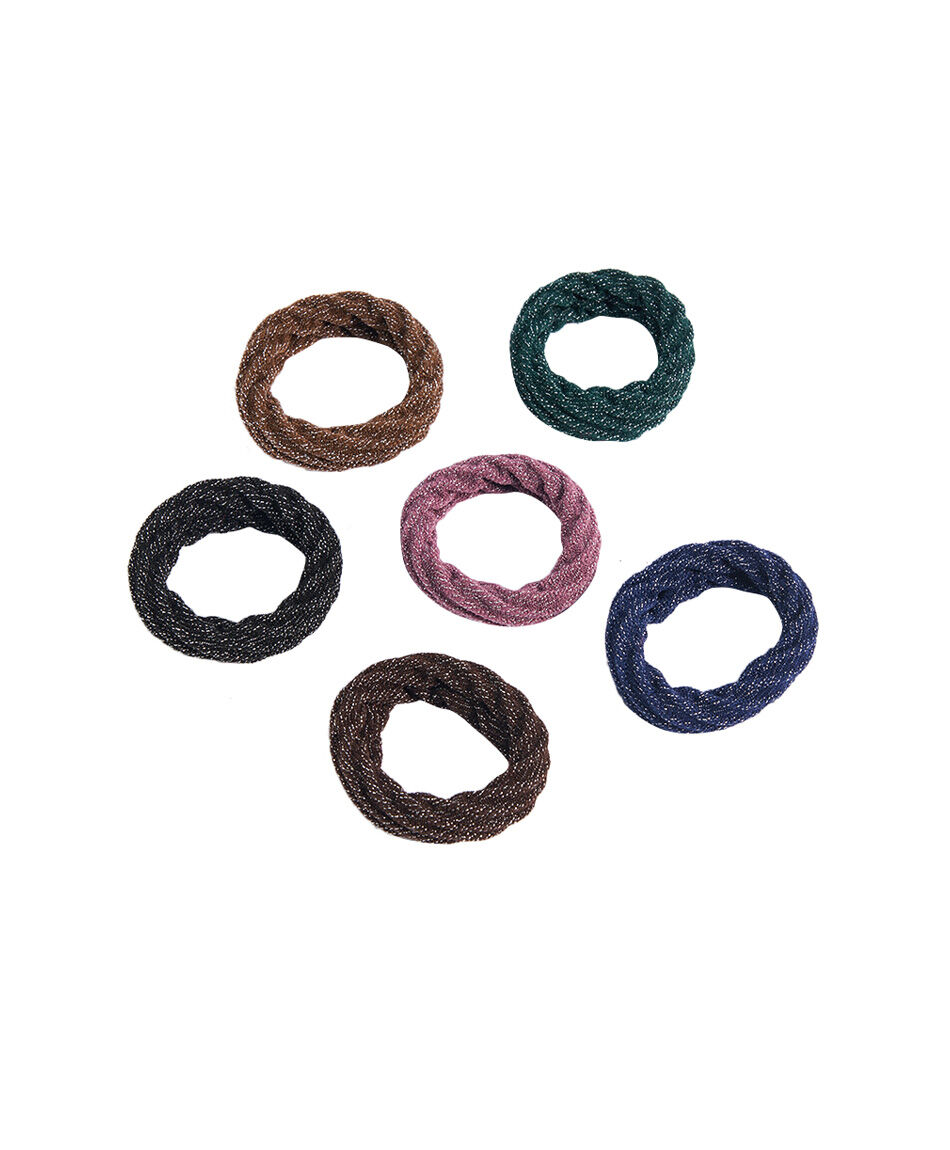 Set 6 colet mujer lurex