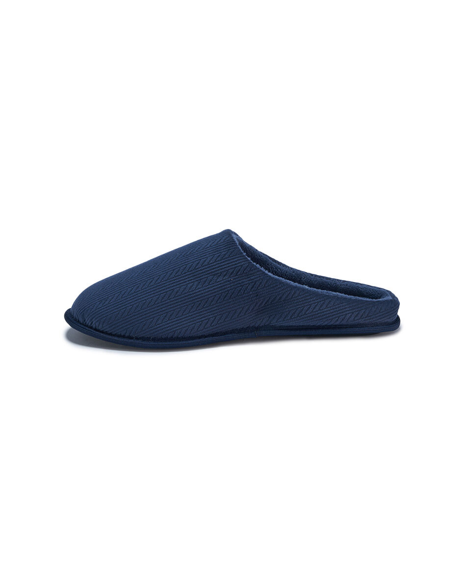 Pantufla hombre cl&aacute;sica azul