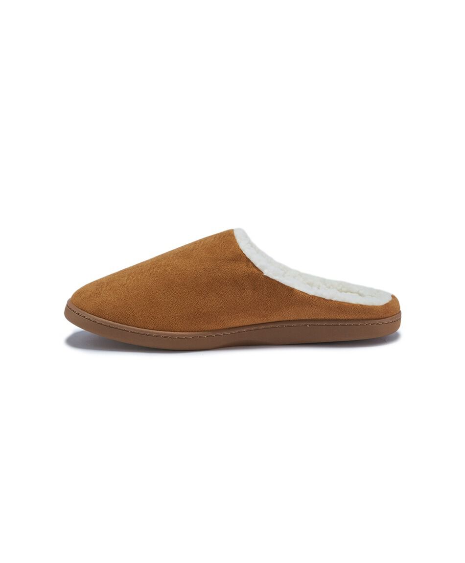 Pantufla hombre gamuza brown