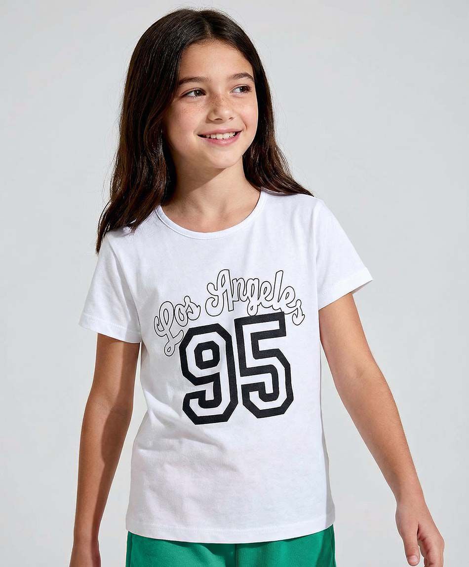 Remera ni&ntilde;a los &aacute;ngeles 95