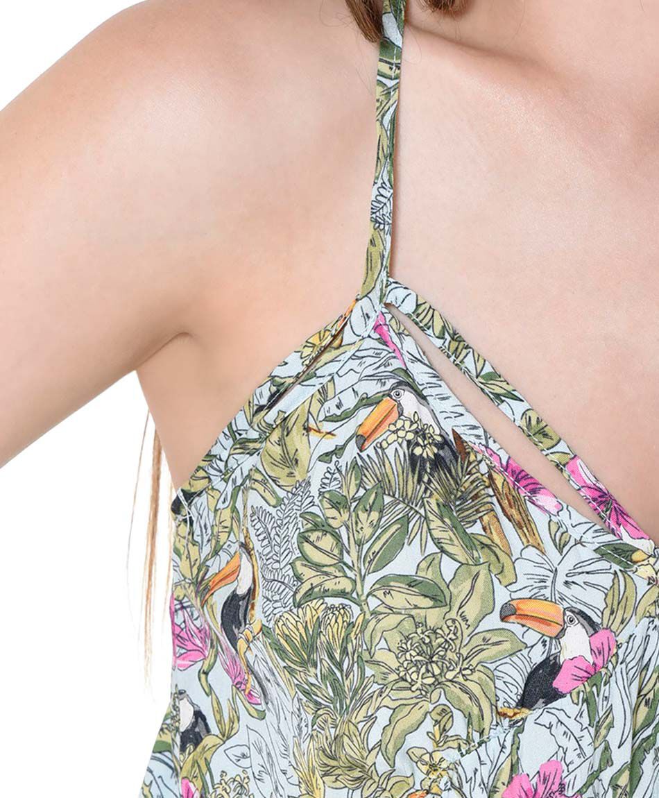 Blusa top tirantes cruzados