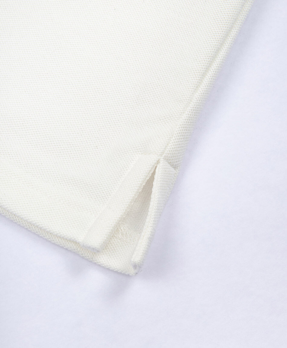 Polera escolar cuello polo blanca