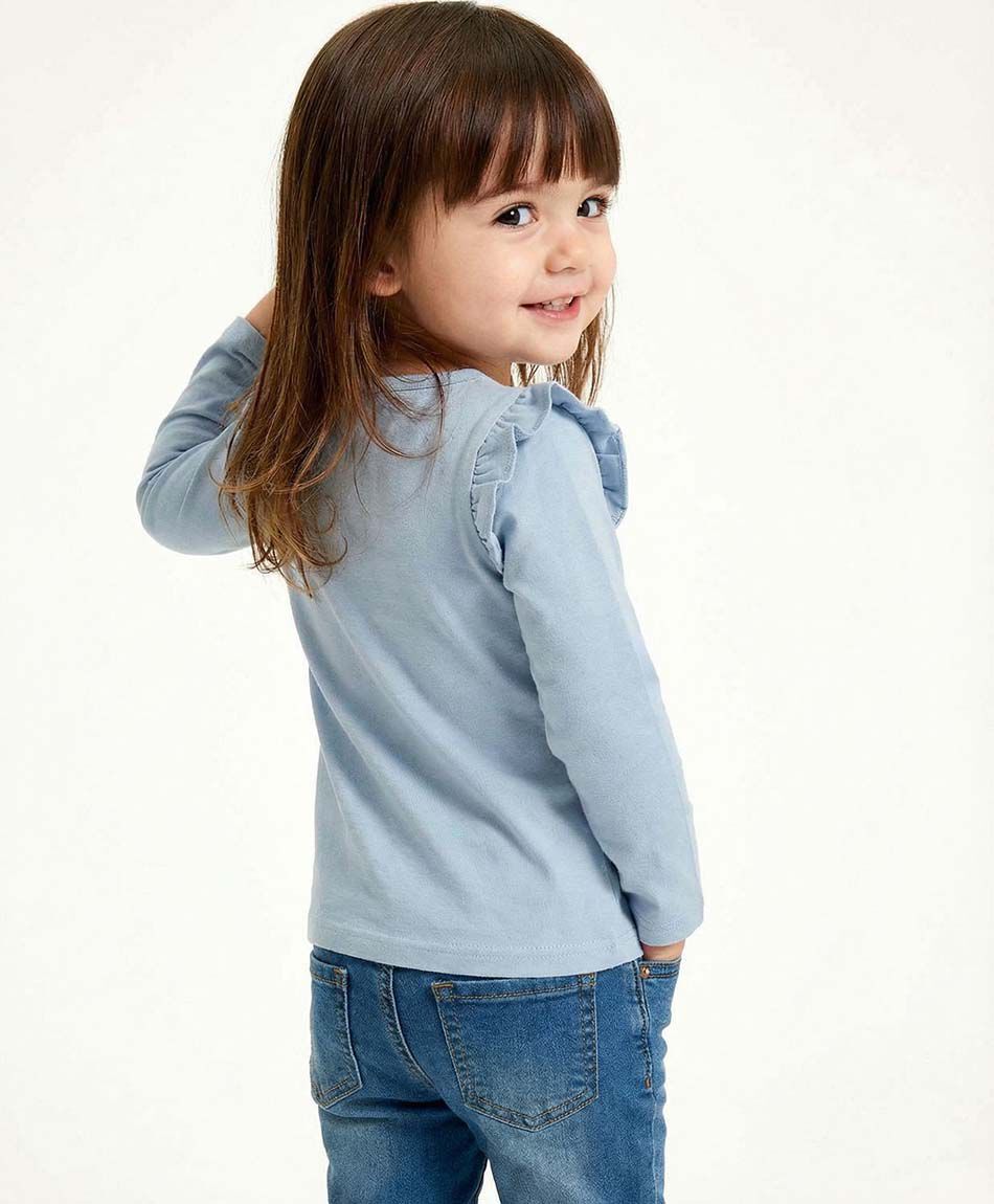 Remera beb&eacute; estampado gatito feliz