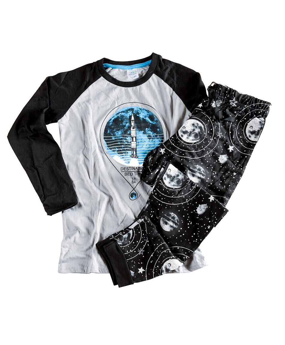 Pijama ni&ntilde;o jersey space