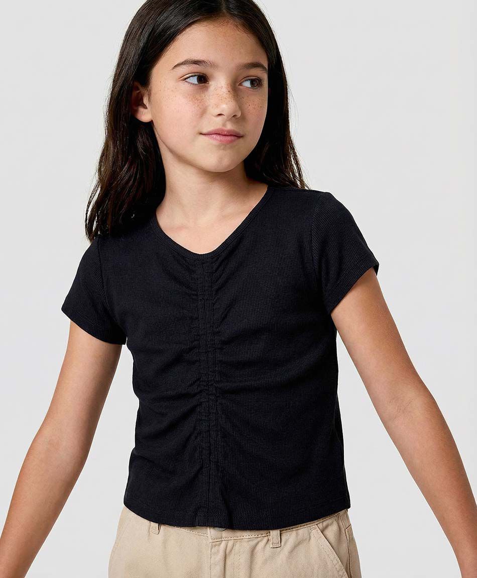 Remera ni&ntilde;a costura frontal