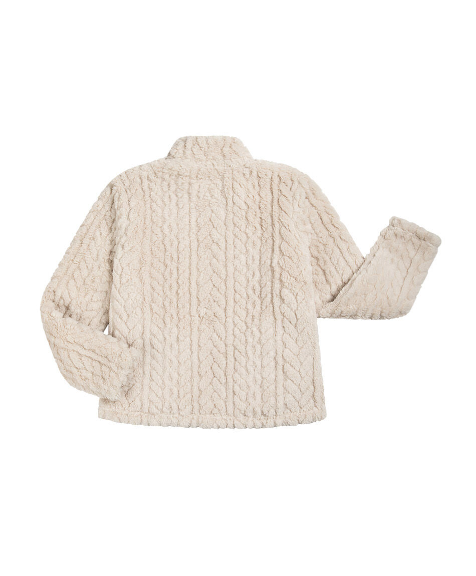 Poler&oacute;n ni&ntilde;a  sherpas trenzado white