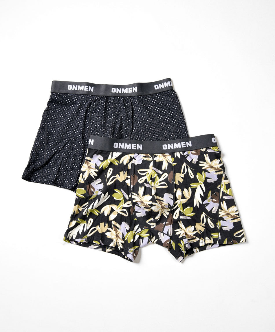 Pack 2 boxer hombre hojas