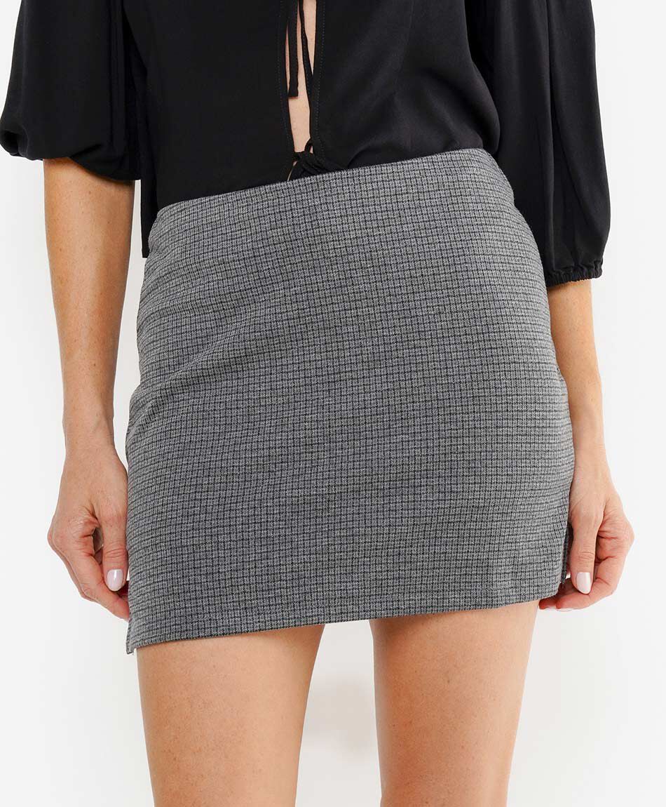 Mini Pollera mujer cuadritos