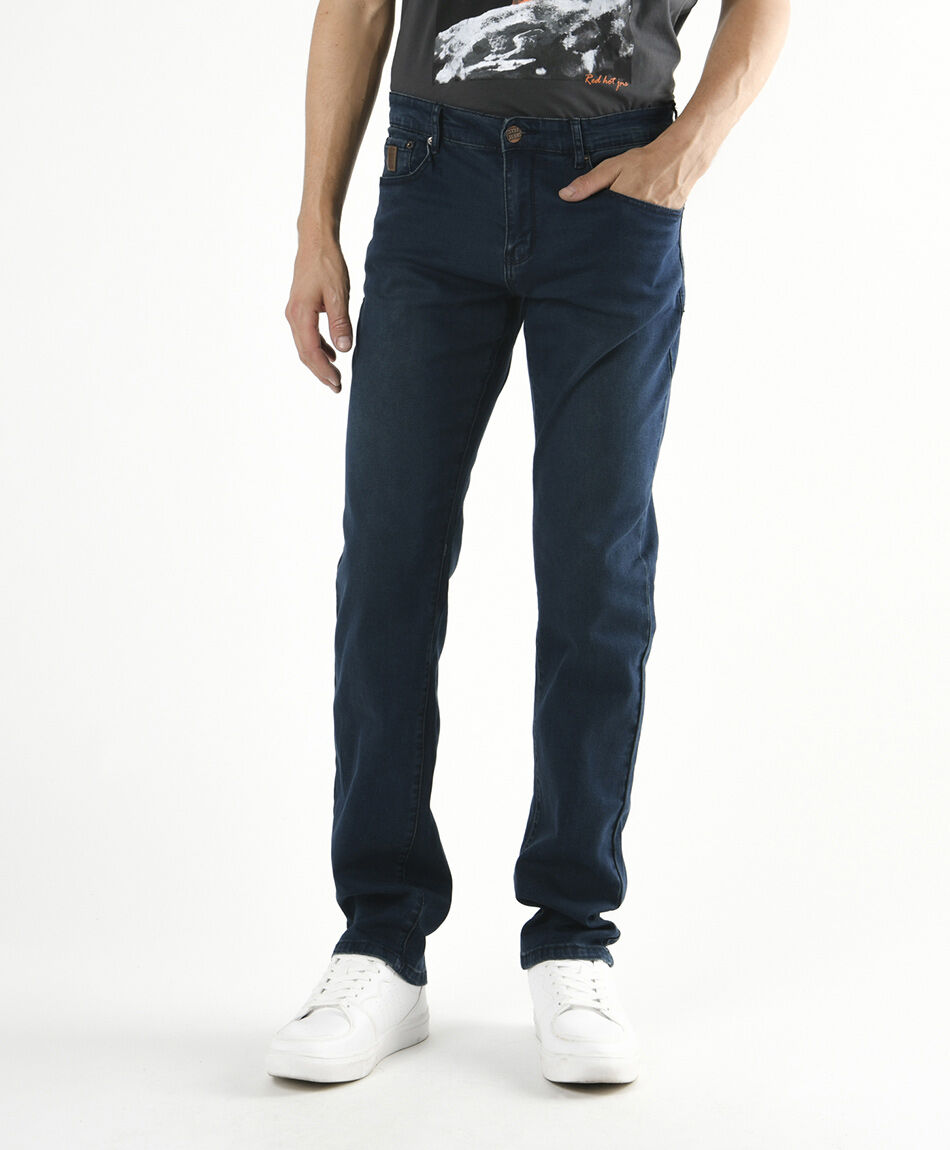 Jeans hombre desgastado slim fit
