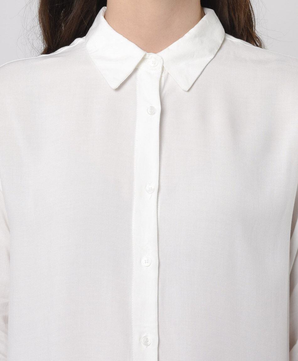 Camisa mujer camisera blanca