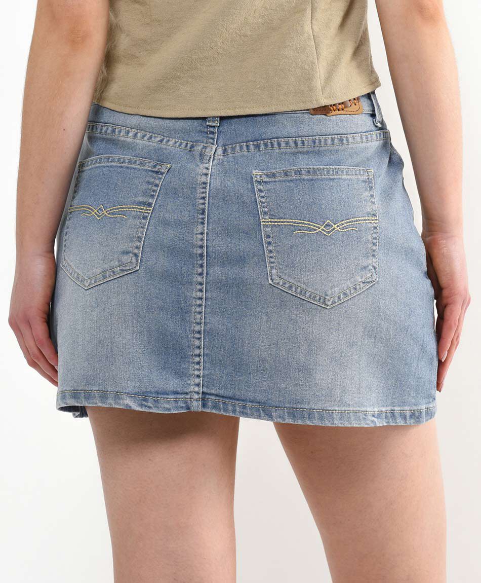 Mini pollera mujer detalle bordado