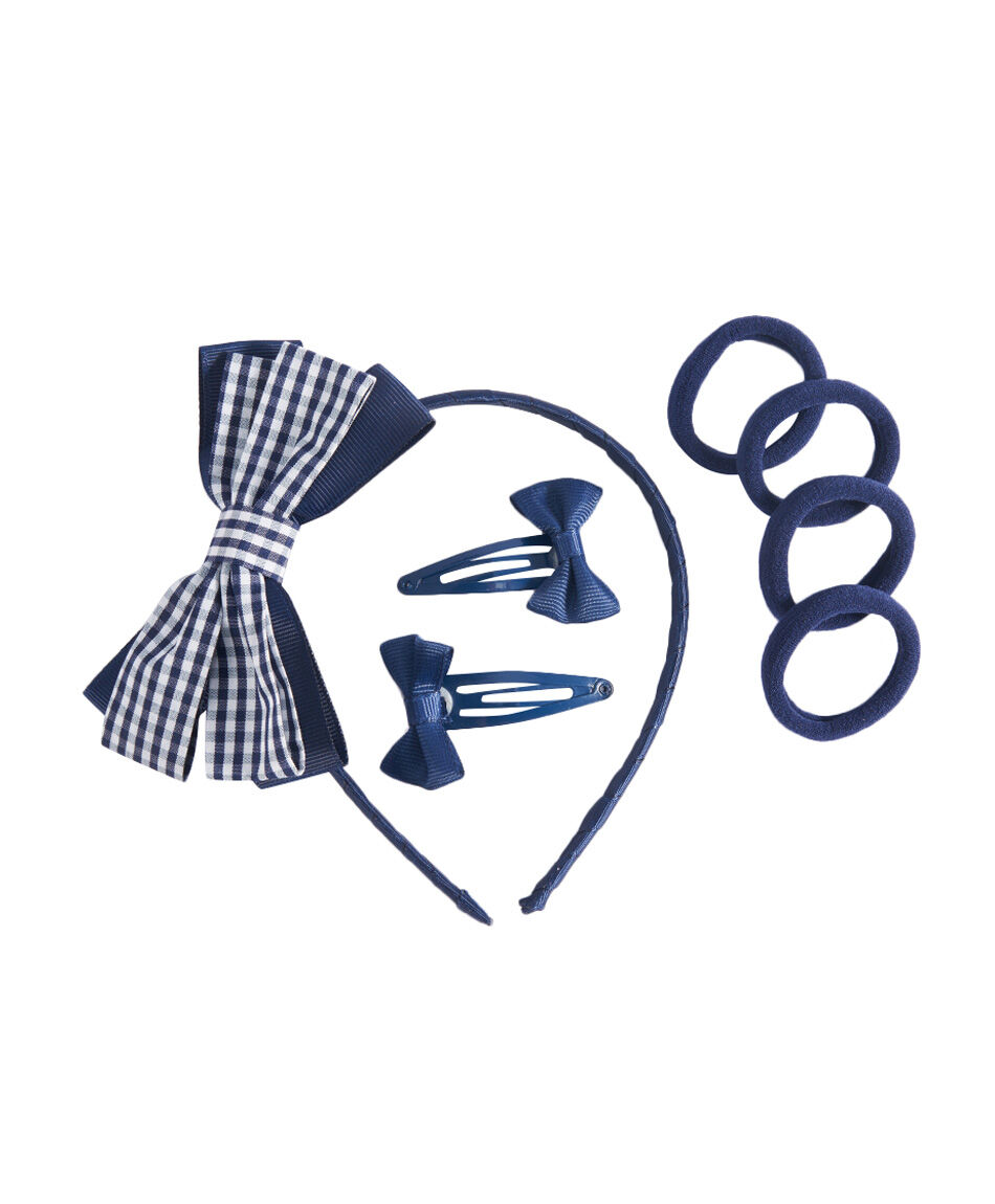 Set accesorios pelo escolar cuadros