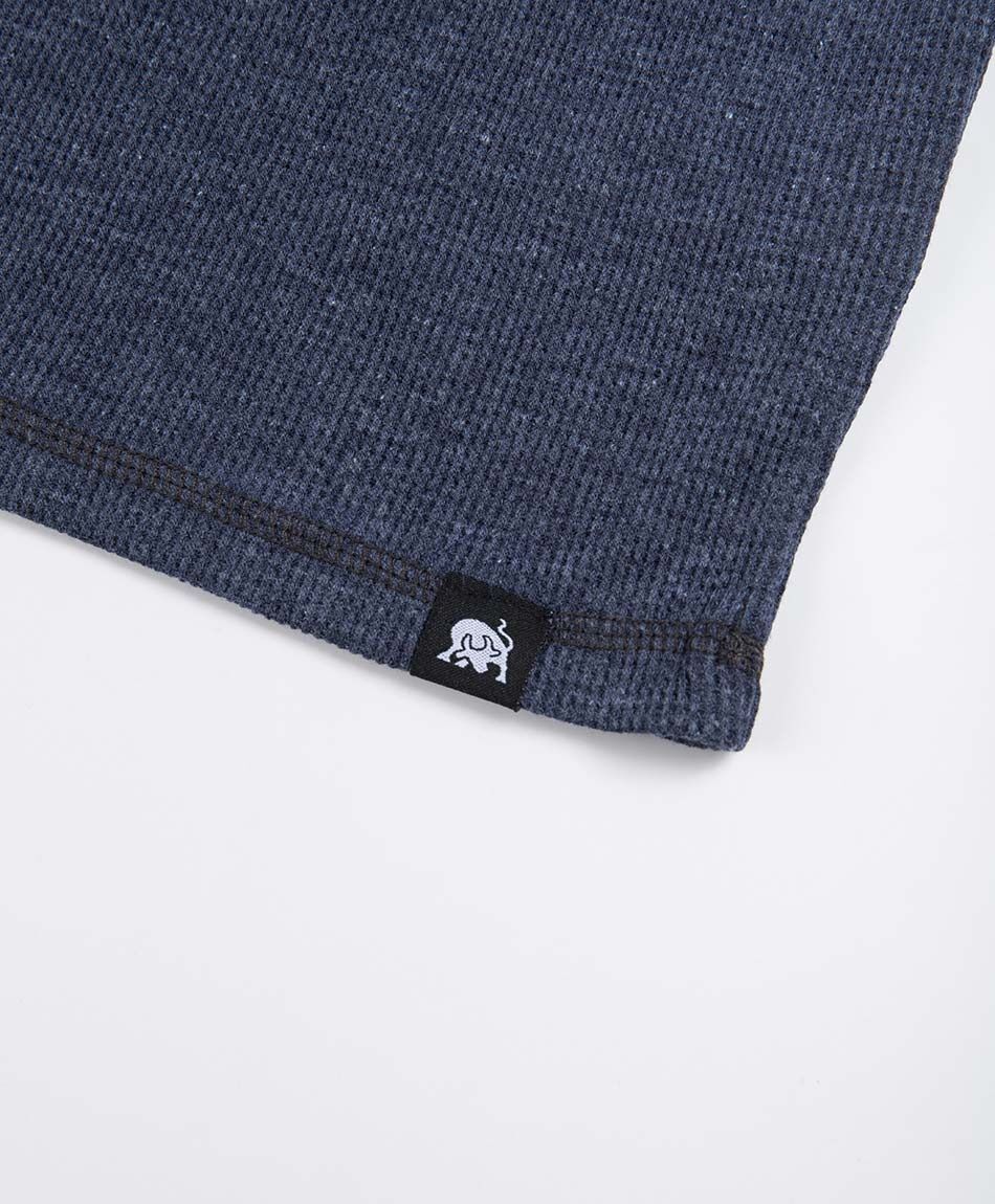 Remera hombre botones azul