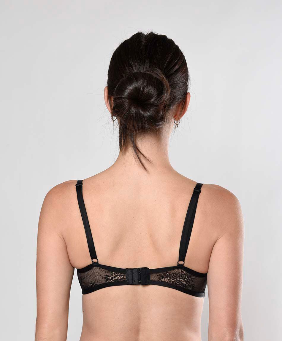 Bralette mujer malla floreada