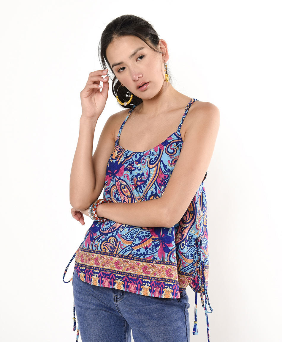 Blusa mujer lazos